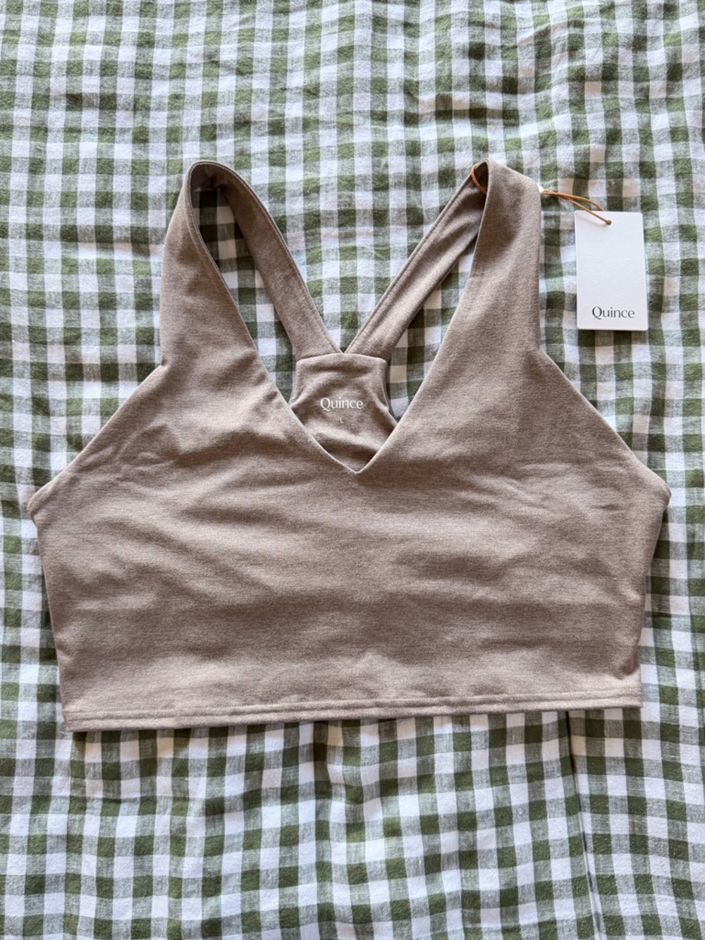 Quince Ultra-Soft V-Neck Cropped Tank